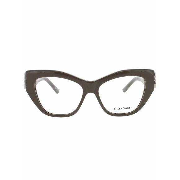 NEW!!! Balenciaga BB0312O 005 Gray Cat-Eye Glasses with Silver BB Logo Authentic main image 9